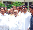 Ck Jaffer Sharief with Press at CM Office 