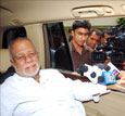 Ck Jaffer Sharief with News Reporter at CM Office